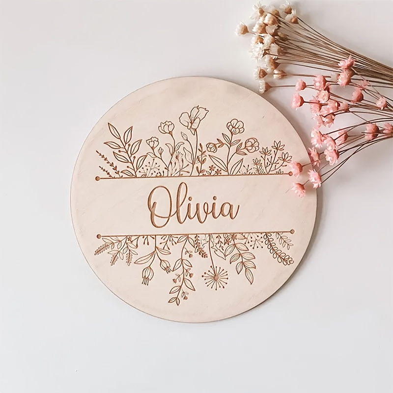 Home Decor For Birthday - Placa de Nome Personalizada com Gravação