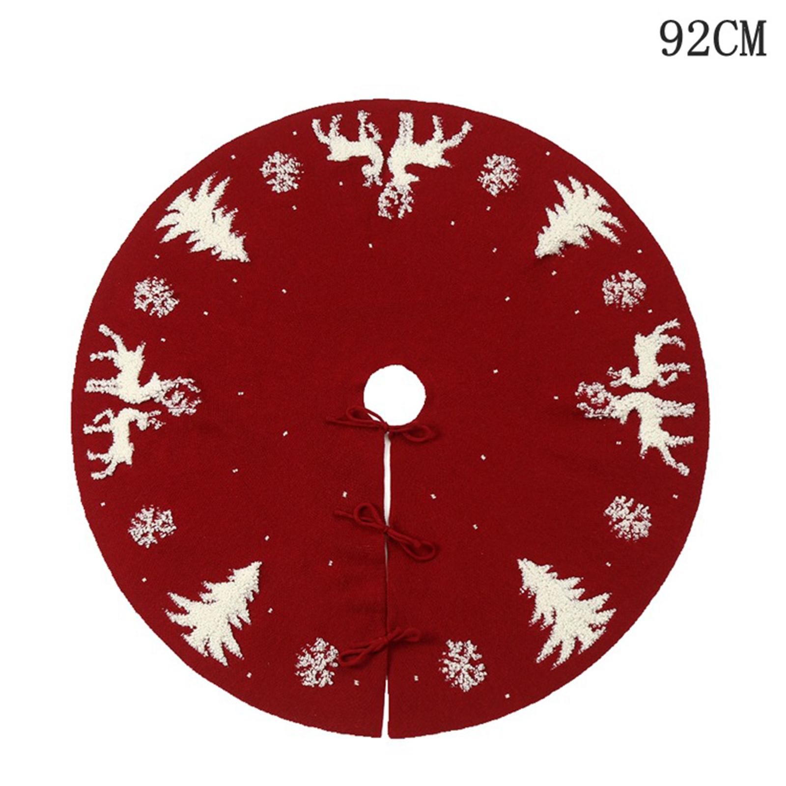 Home Decor Range - Árvore de Natal Bordada Vermelha para