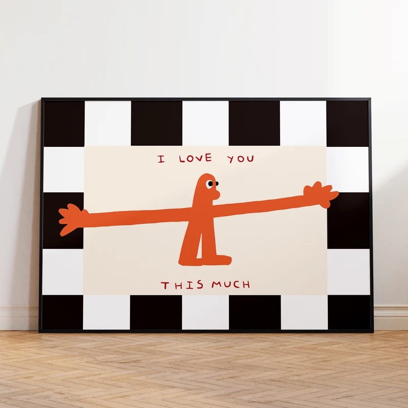 Home Decor Lovely Home - Eu Te Amo Tanto - Impressão
