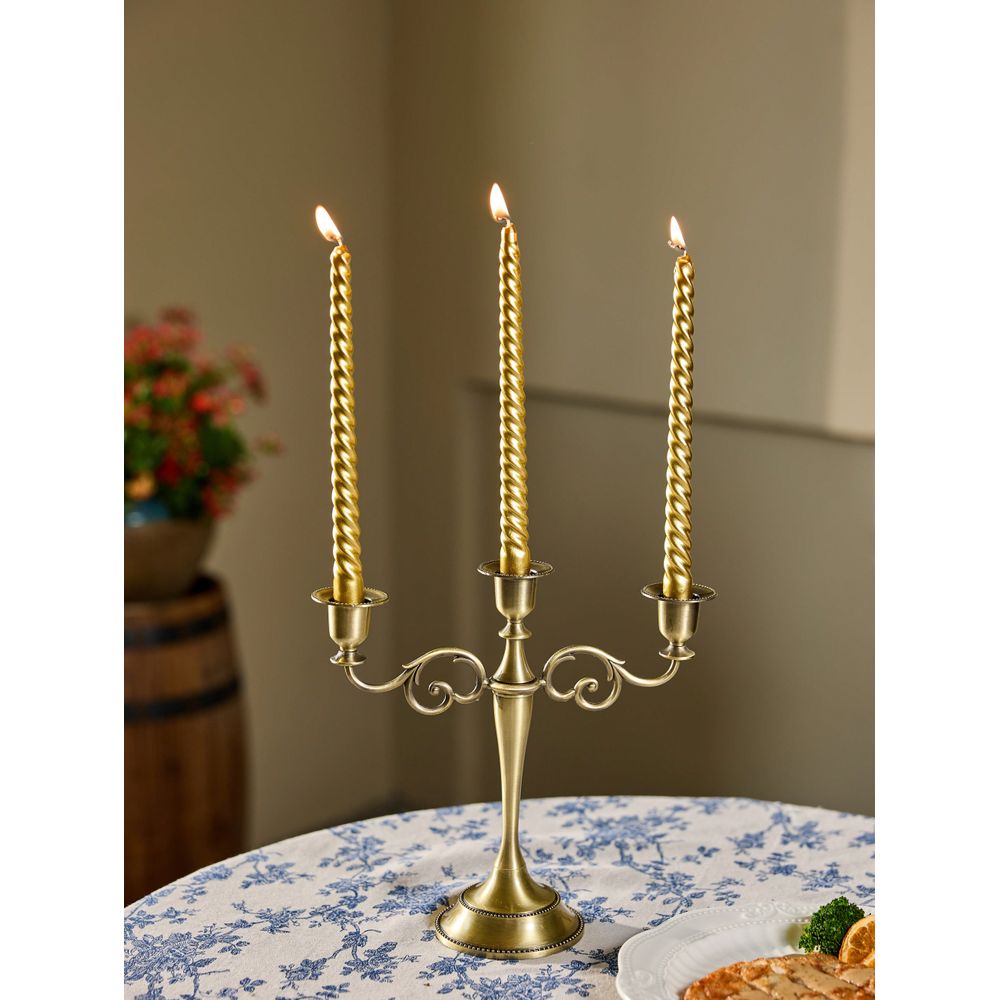 Home Decor Event - 1 peça Candelabro de Liga Metálica