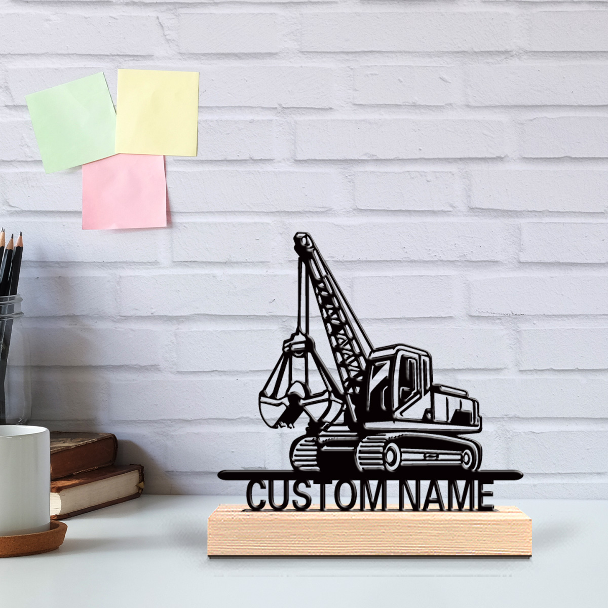Wooden Letter Sign - 1 peça Estátua de Metal Personalizada