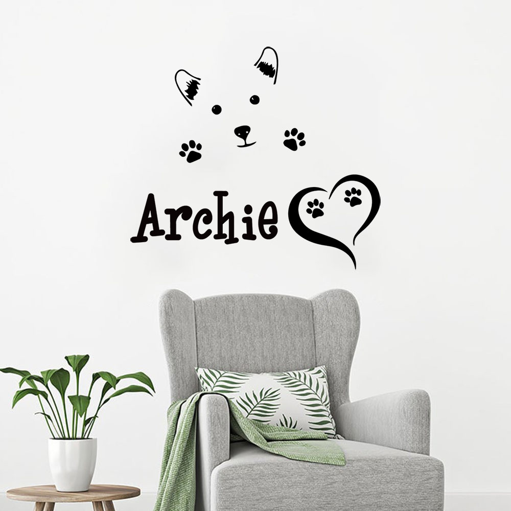Home Decor Lovely Home - Adesivos de parede personalizados com nome