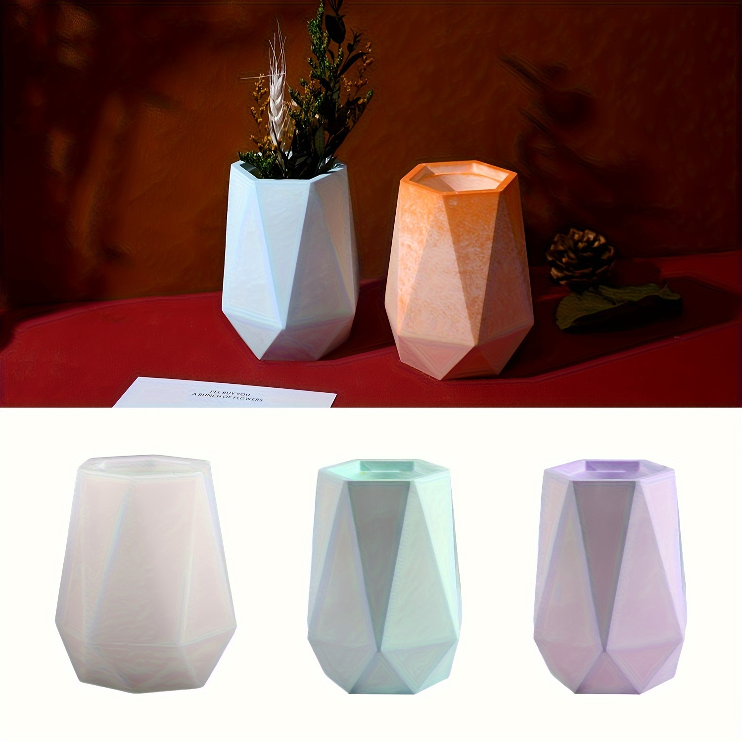 Home Decor Handicraft - Molde de Silicone para Vaso com