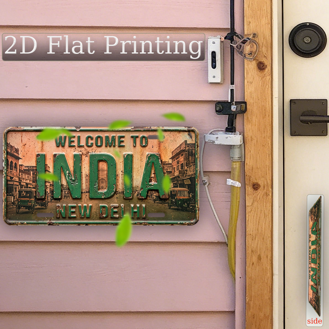 Home Decor Delhi - Impressão plana 2D, 1 unidade, placa