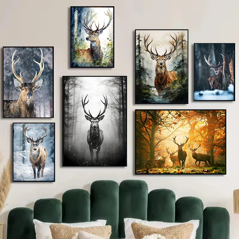 Home Decor Lovely Home - Pôsteres de Animais Selvagens Adoráveis, Impressões