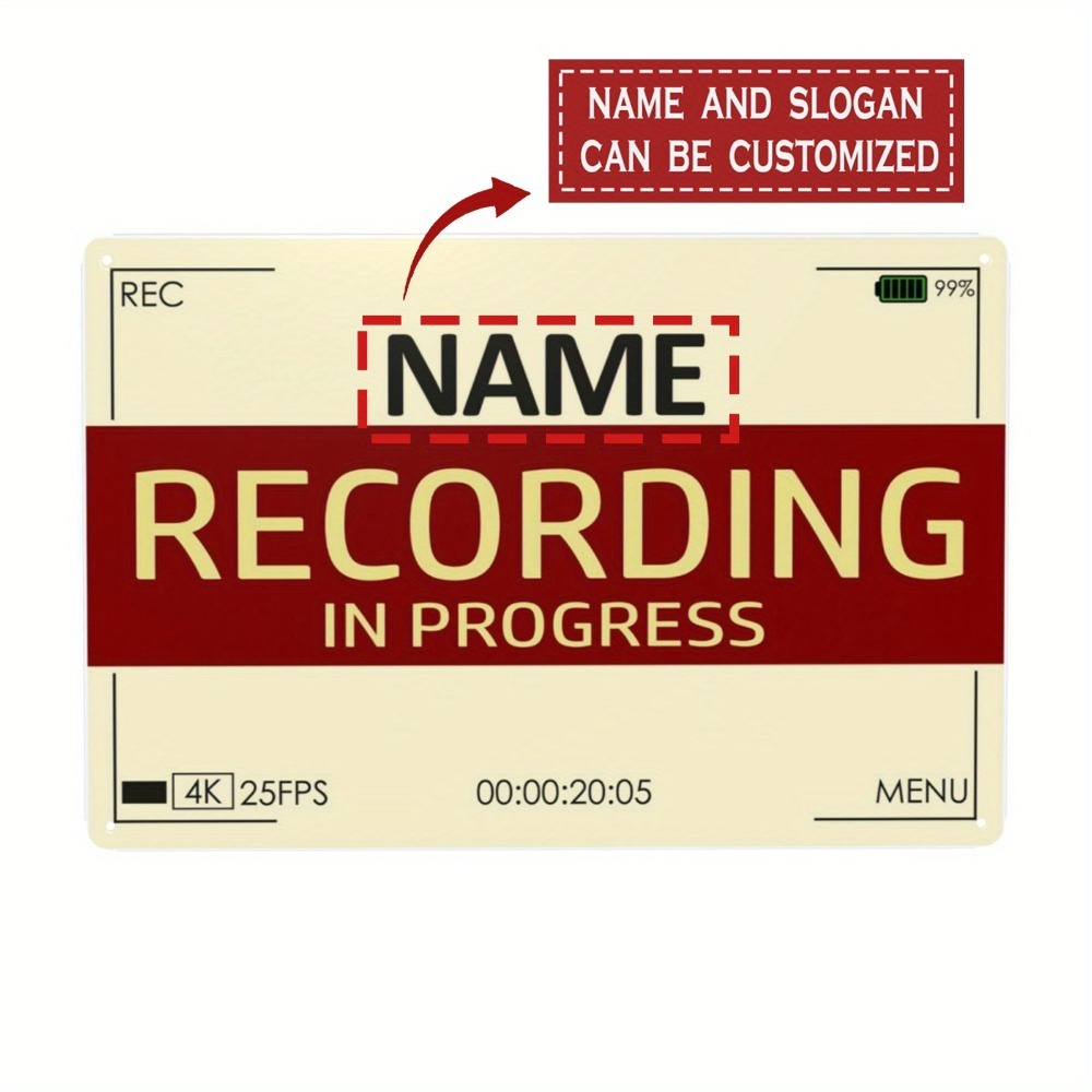Home Decor Lovely Home - Placa de Alumínio Vintage Personalizada 'Eu