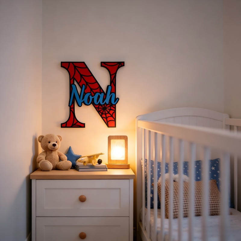 Wooden Letter Sign - Placa de Madeira Personalizada com Nome