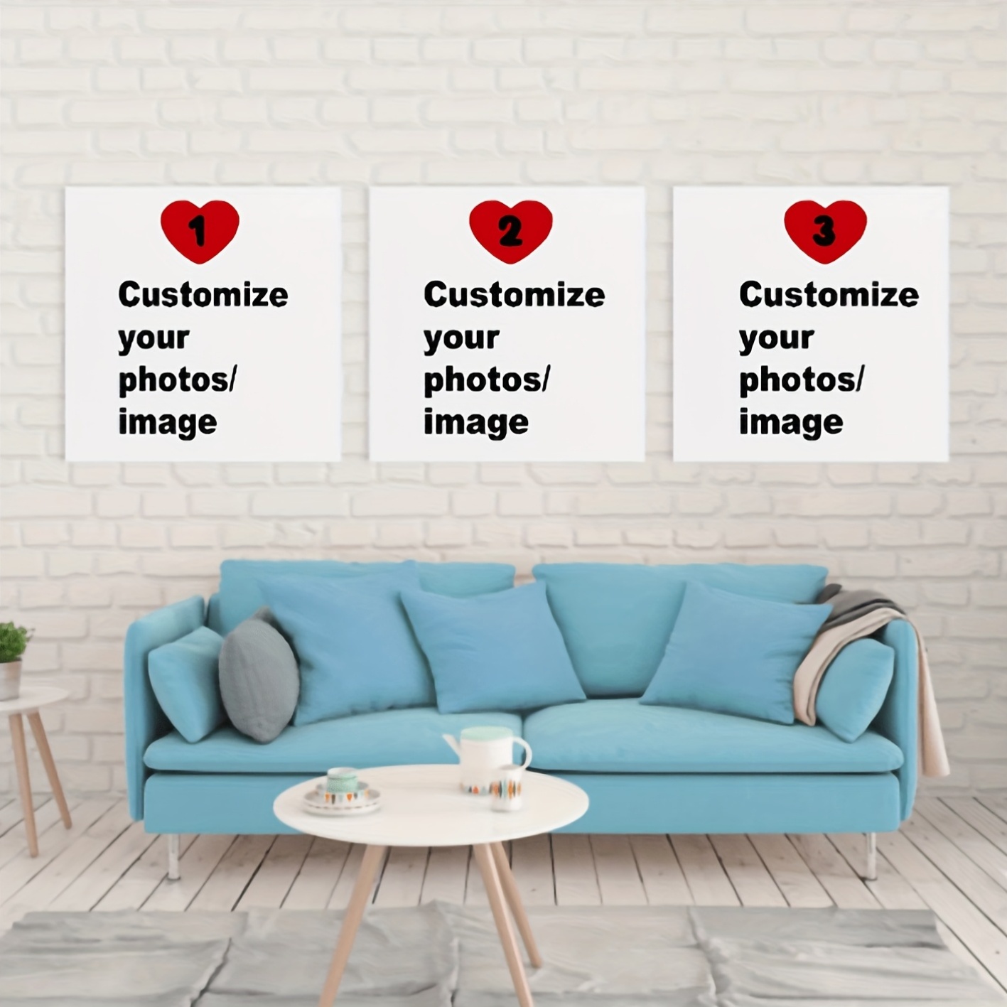 Home Decor Foto - Pôster de lona quadrado personalizado 3