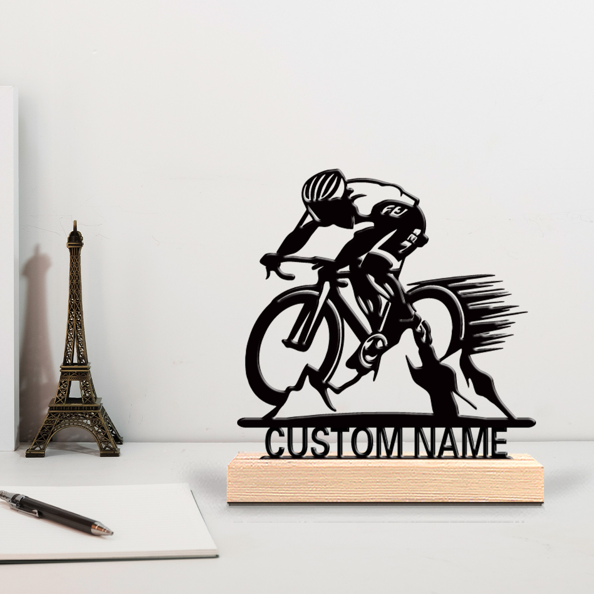 Wooden Letter Sign - 1 peça Escultura de Metal Personalizada