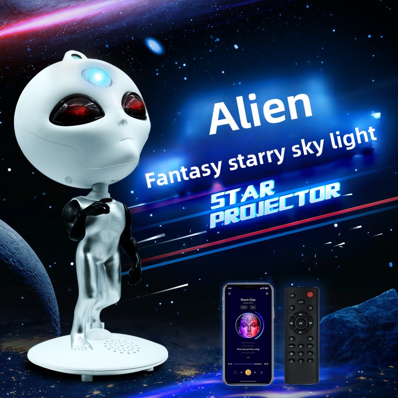 Home Decor Range - Projetor Alien Galaxy Star com alto-falante