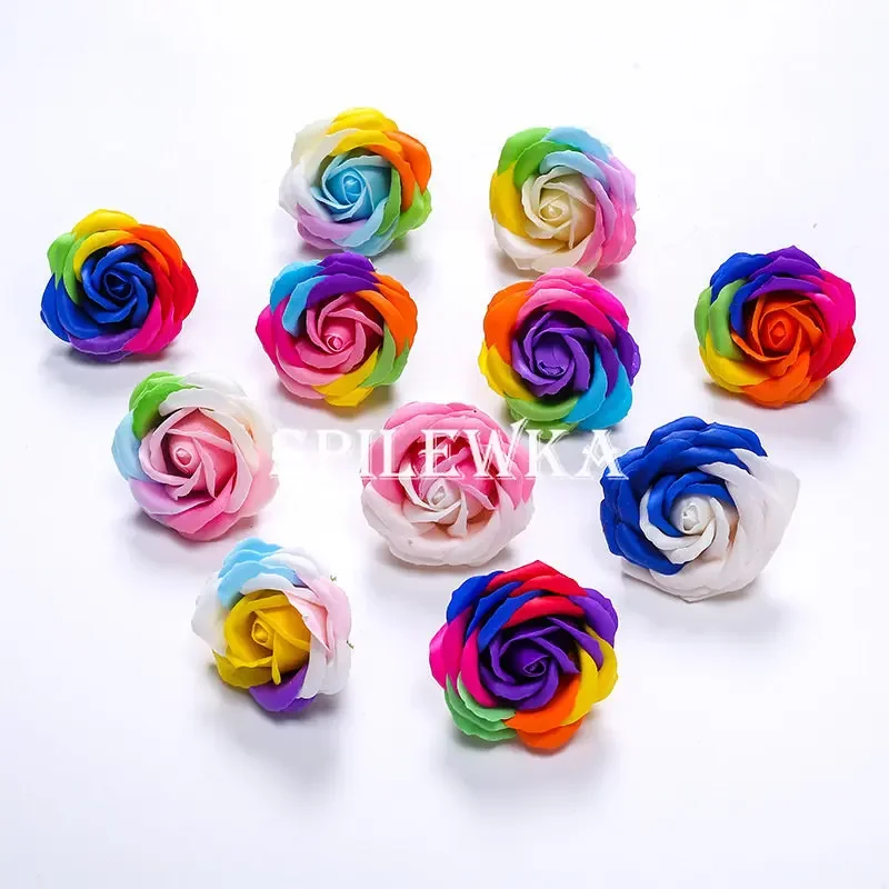 Home Decor For Birthday - Spilewka 6x7cm colorido rosa flor artificial