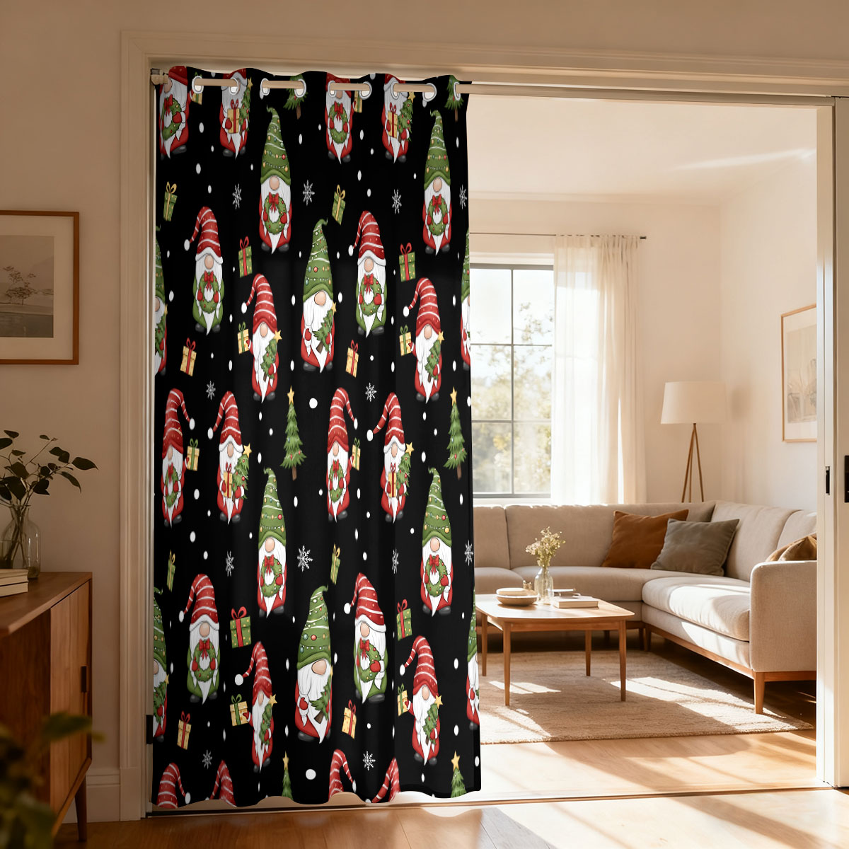 Home Decor Tree - Cortina de Laço Único com Estampa