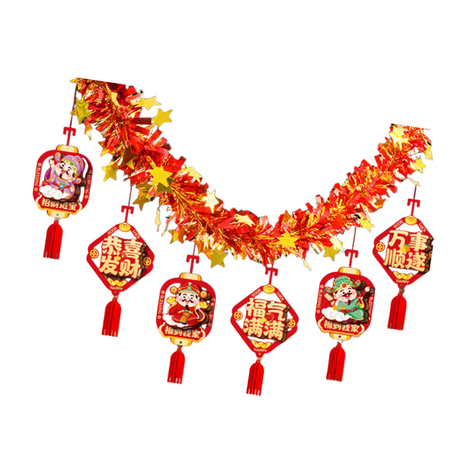 Guirlanda de Ano Novo Chinês,  - Home Decor Garland avaliação e preço