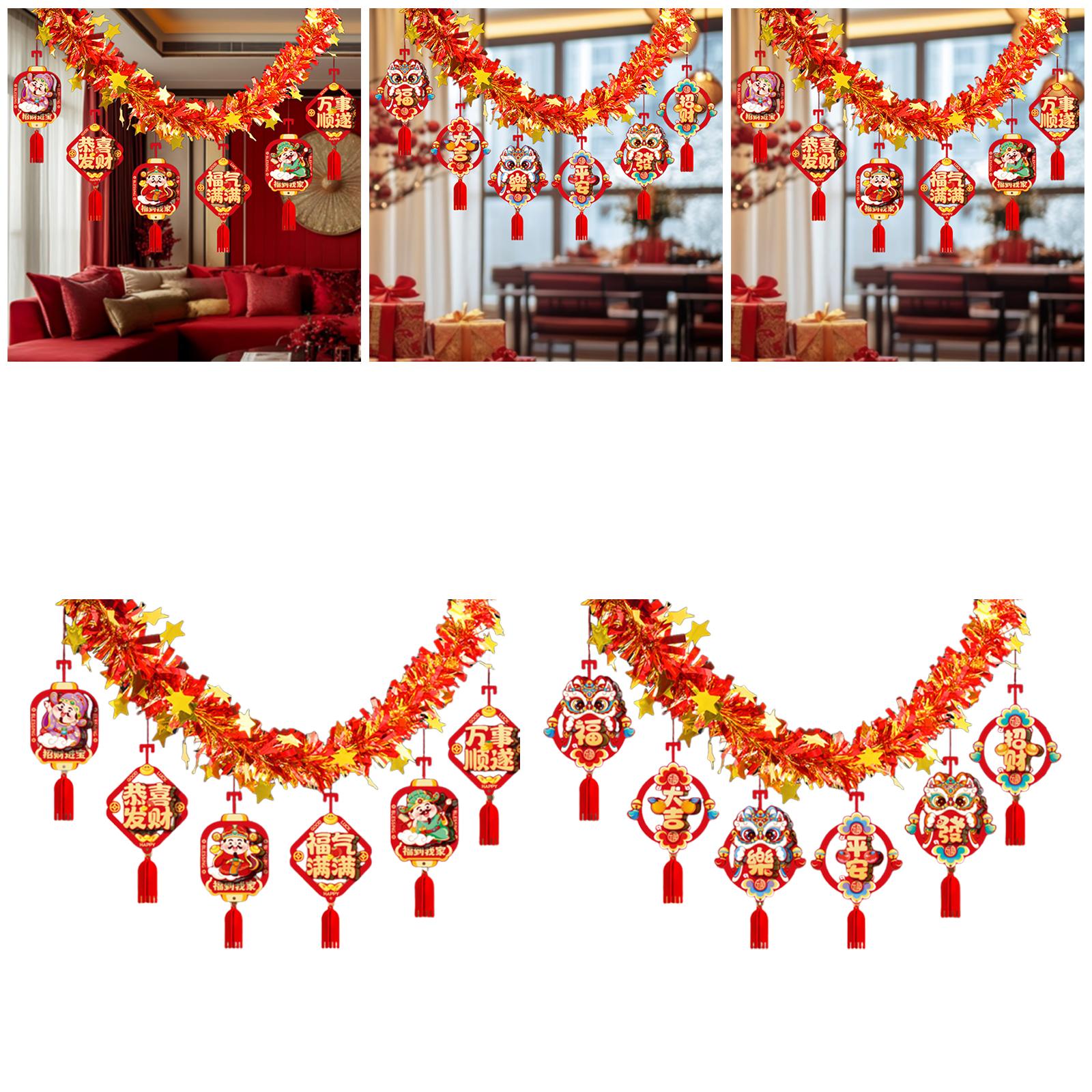 Guirlanda de Ano Novo Chinês,  - Home Decor Garland avaliação e preço
