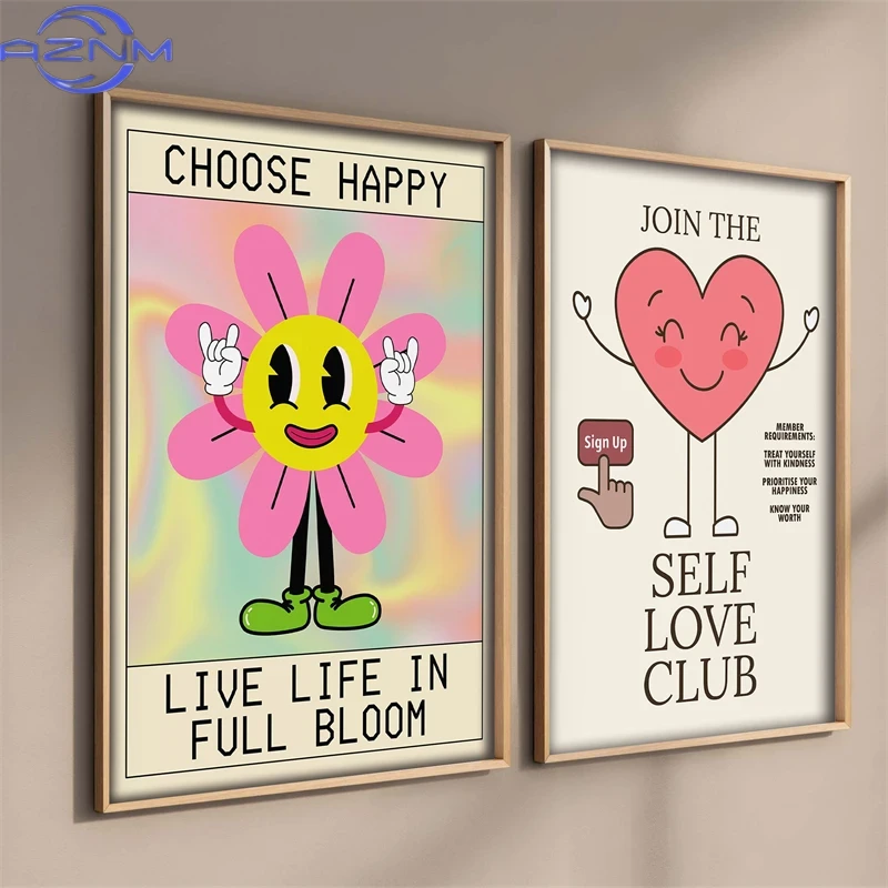 Pôster de Arte Retrô Pop para  - Home Decor Lovely Home avaliação e preço