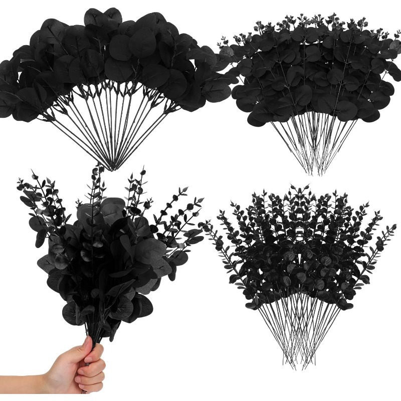 Folhas de eucalipto preto hast - Home Decor Garland avaliação e preço