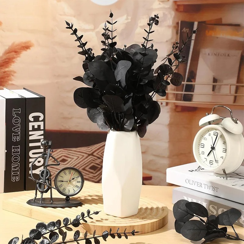 Folhas de eucalipto preto hast - Home Decor Garland avaliação e preço
