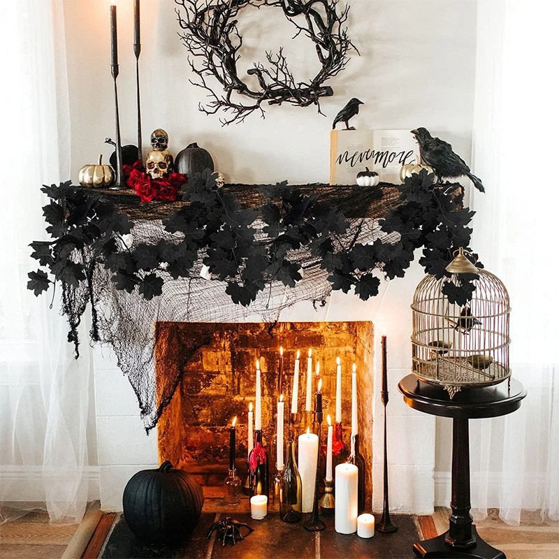 Folhas de eucalipto preto hast - Home Decor Garland avaliação e preço