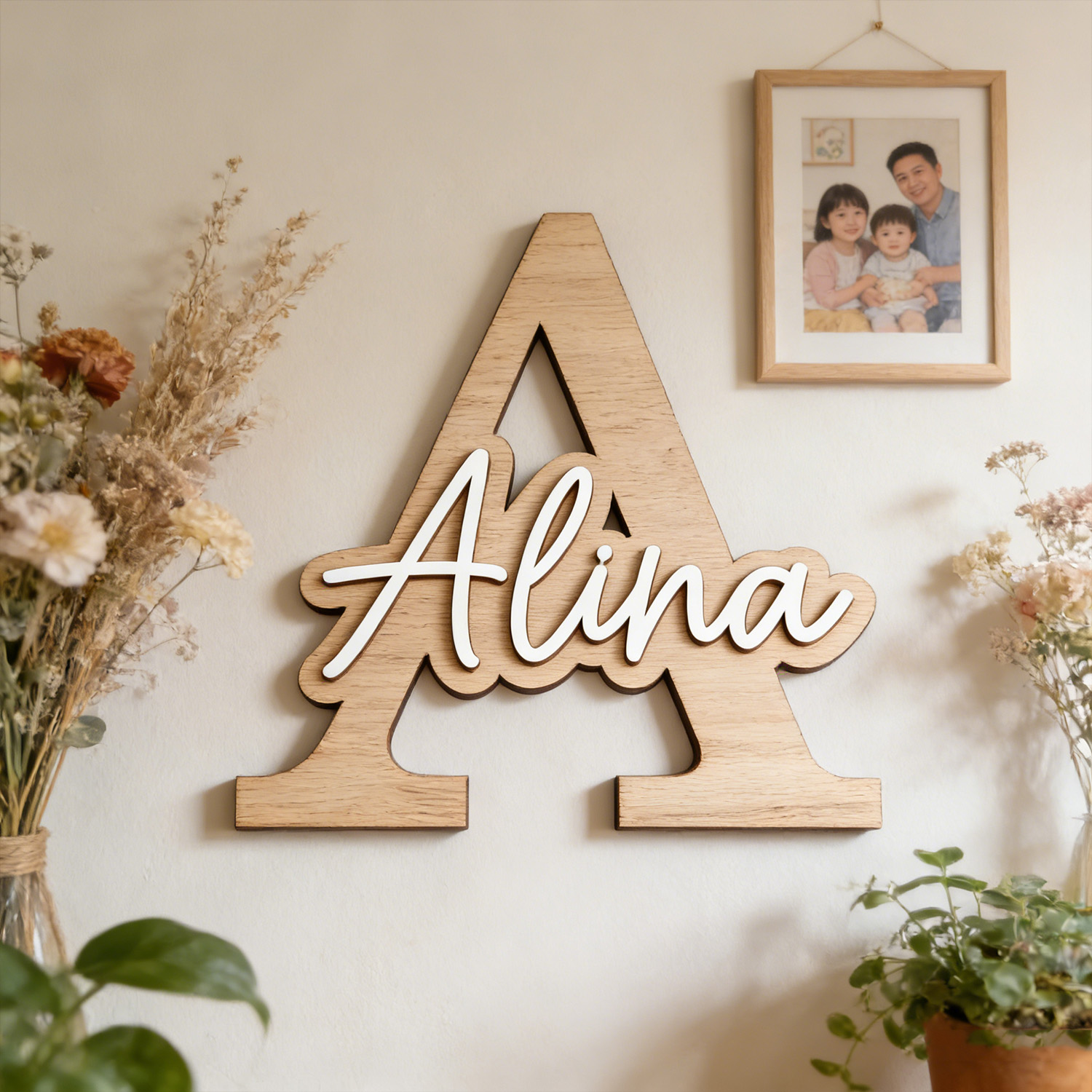 1 unidade de Placa de Porta de - Wooden Letter Sign avaliação e preço