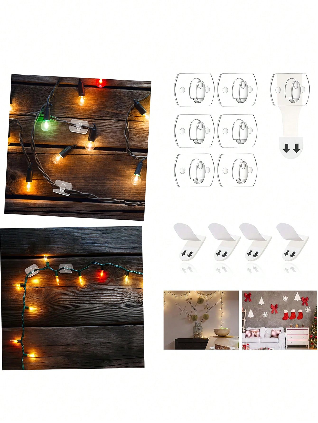 6/12/20/40 pçs mini ganchos de - Home Decor Garland avaliação e preço