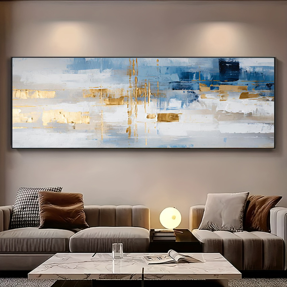 Pintura a óleo abstrata 100% f - Home Decor Orange avaliação e preço