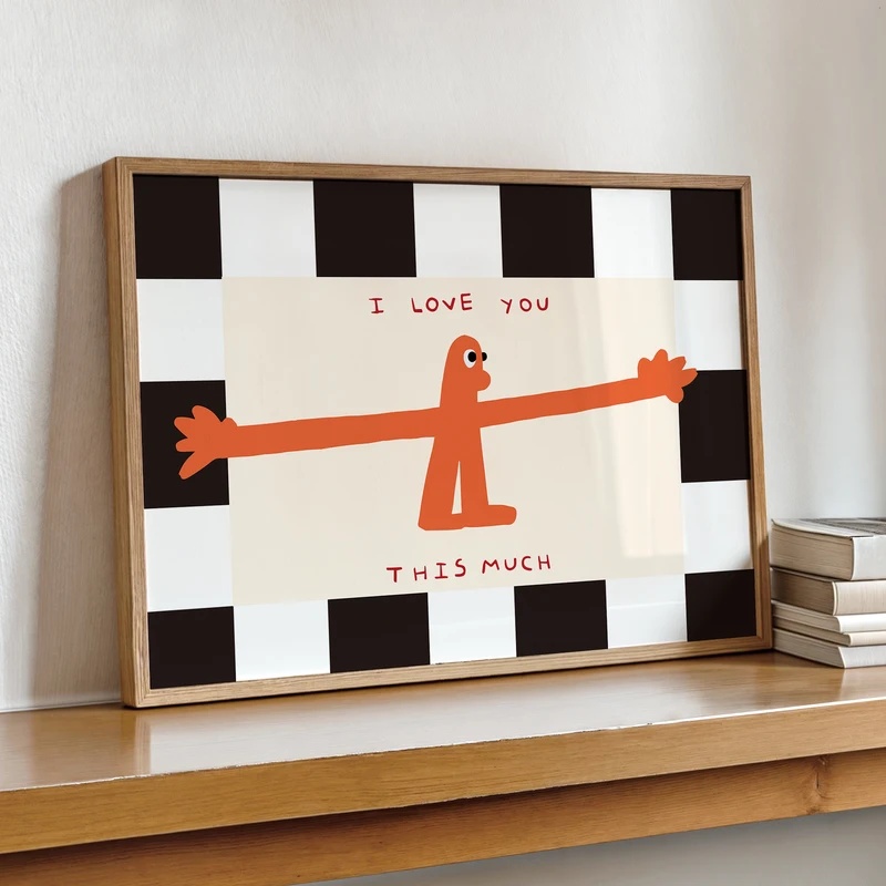 Eu Te Amo Tanto - Impressão em - Home Decor Lovely Home avaliação e preço