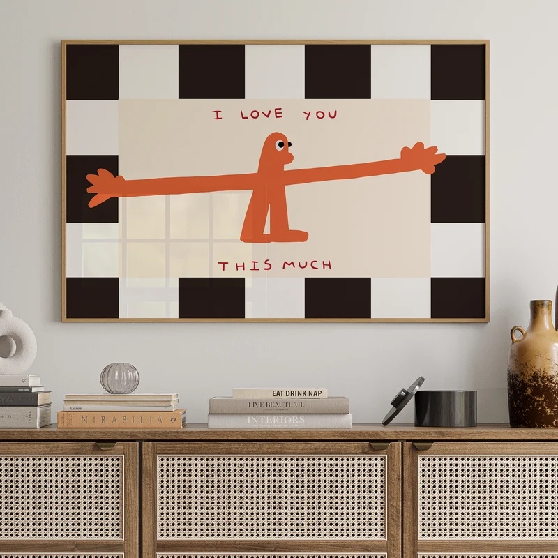 Eu Te Amo Tanto - Impressão em - Home Decor Lovely Home avaliação e preço