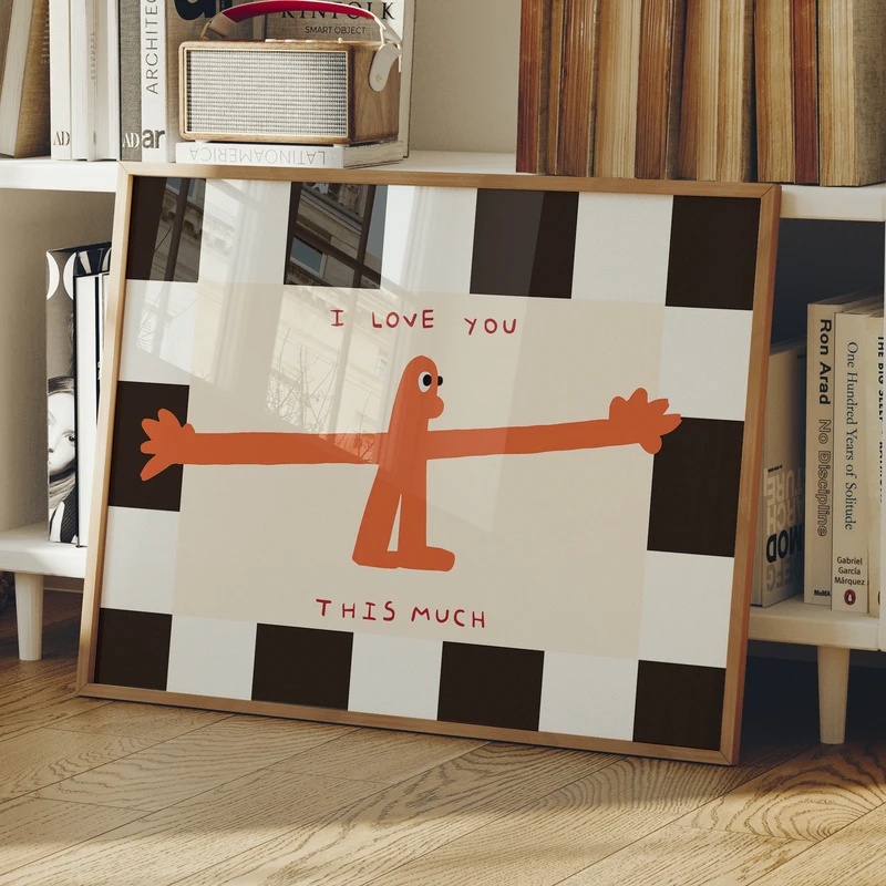 Eu Te Amo Tanto - Impressão em - Home Decor Lovely Home avaliação e preço