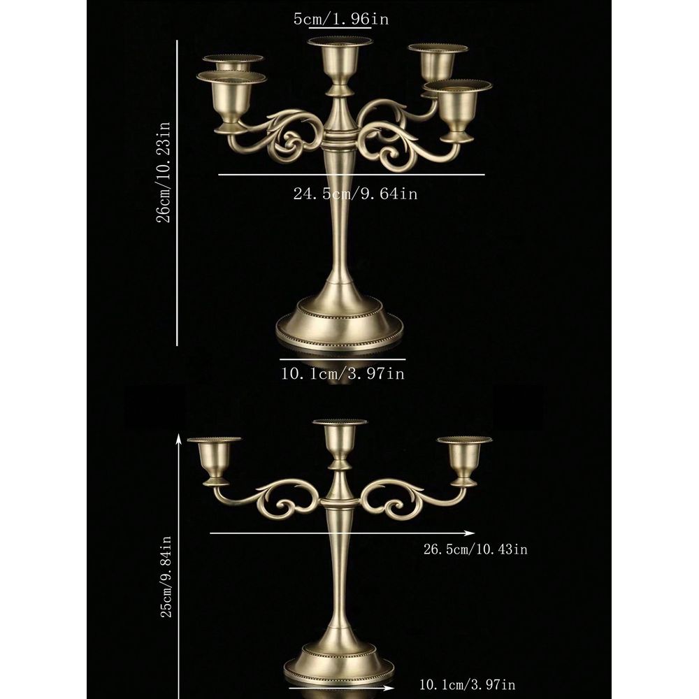 1 peça Candelabro de Liga Metá - Home Decor Event avaliação e preço