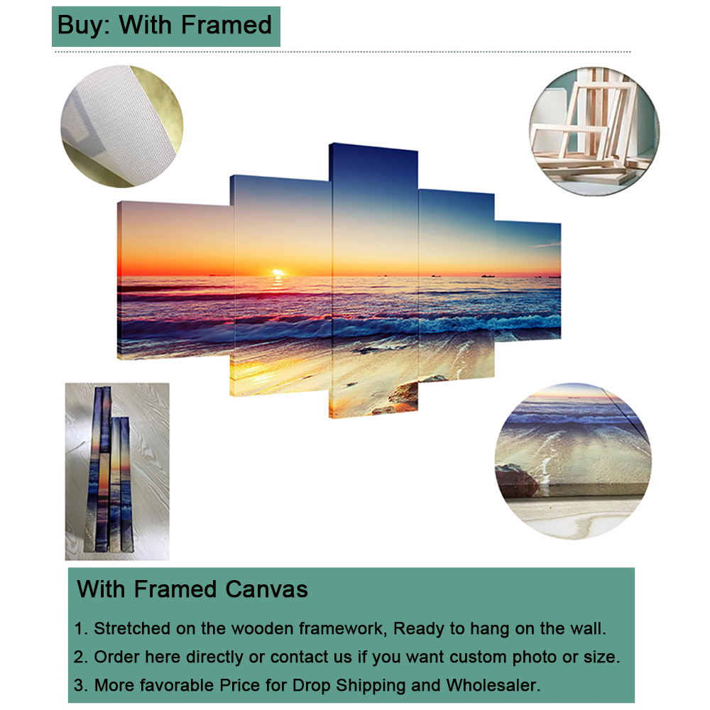 5 peças arte da parede lona ca - Home Decor Range avaliação e preço