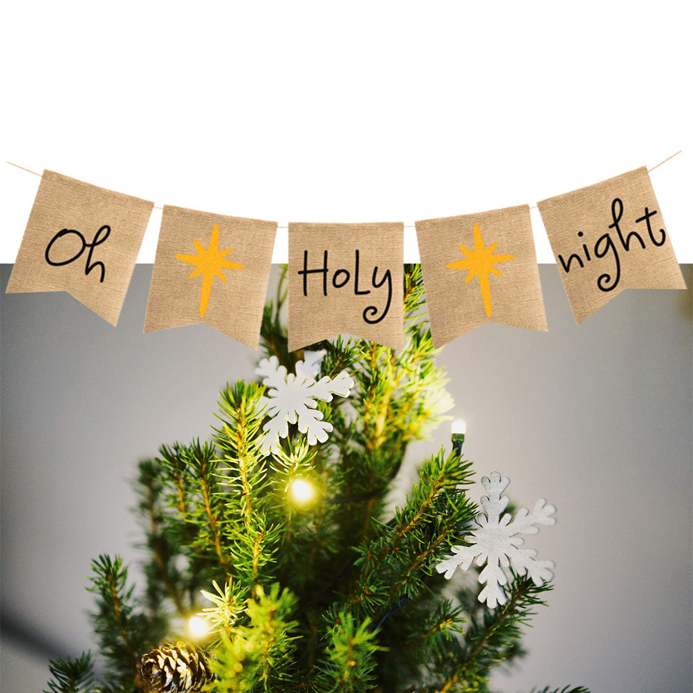 Banner 'Oh-Holy-Night' em Linh - Home Decor Garland avaliação e preço