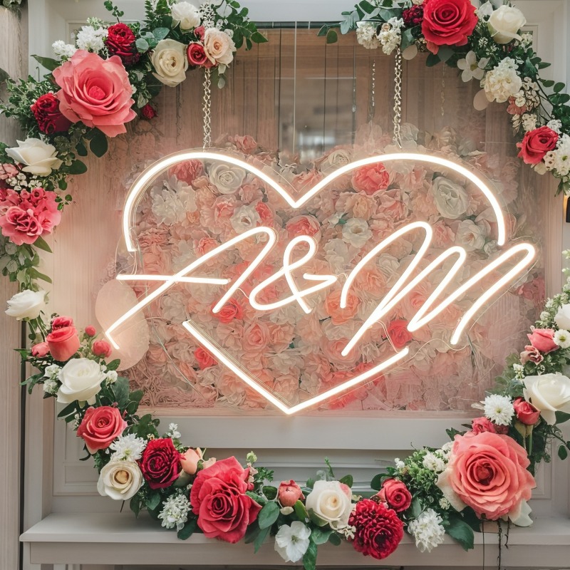 Iniciais personalizadas coraçã - Home Decor For Birthday avaliação e preço