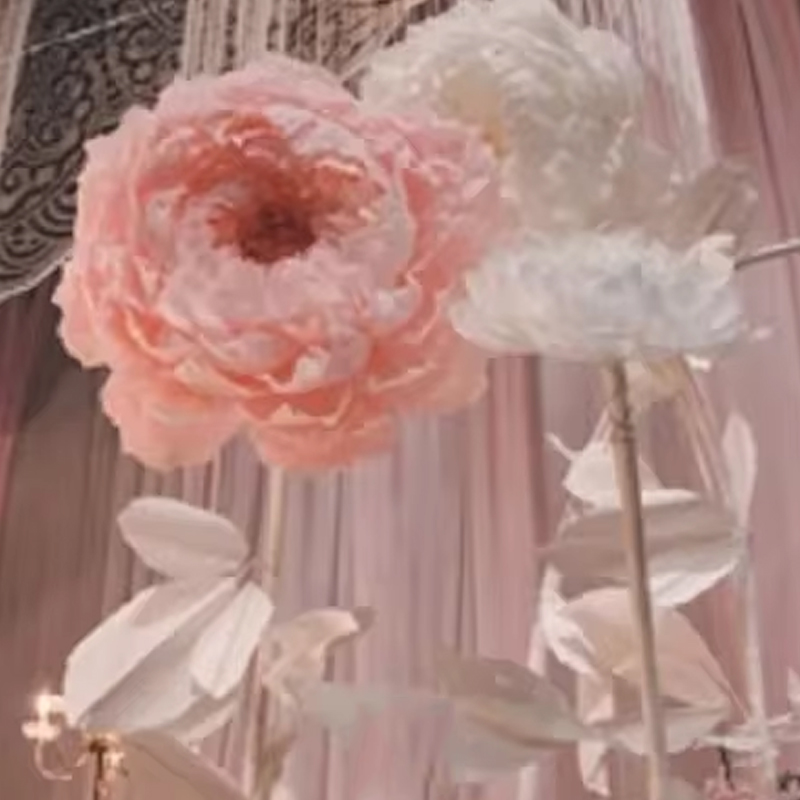 Handmade Paper Flower Peony pa - Home Decor Event avaliação e preço