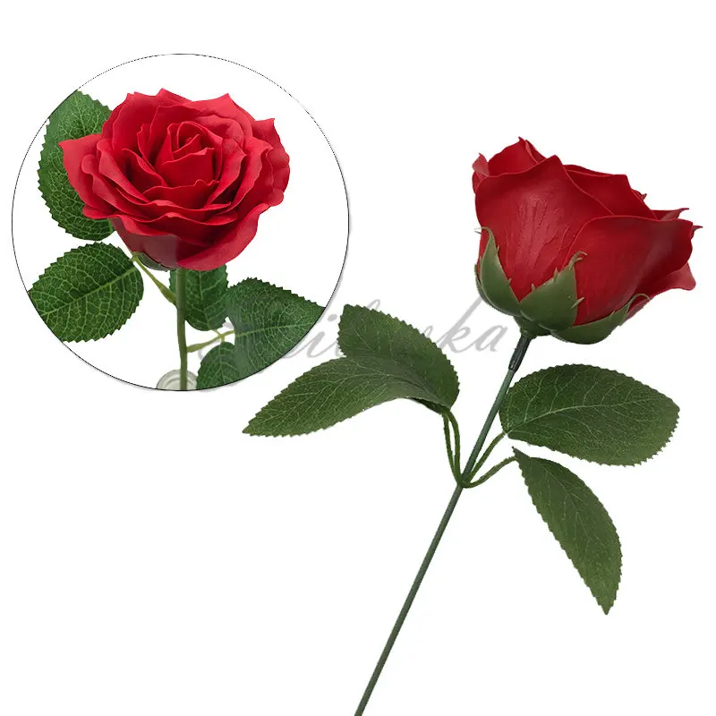 Spilewka-Artificial Roses Flor - Home Decor For Birthday avaliação e preço