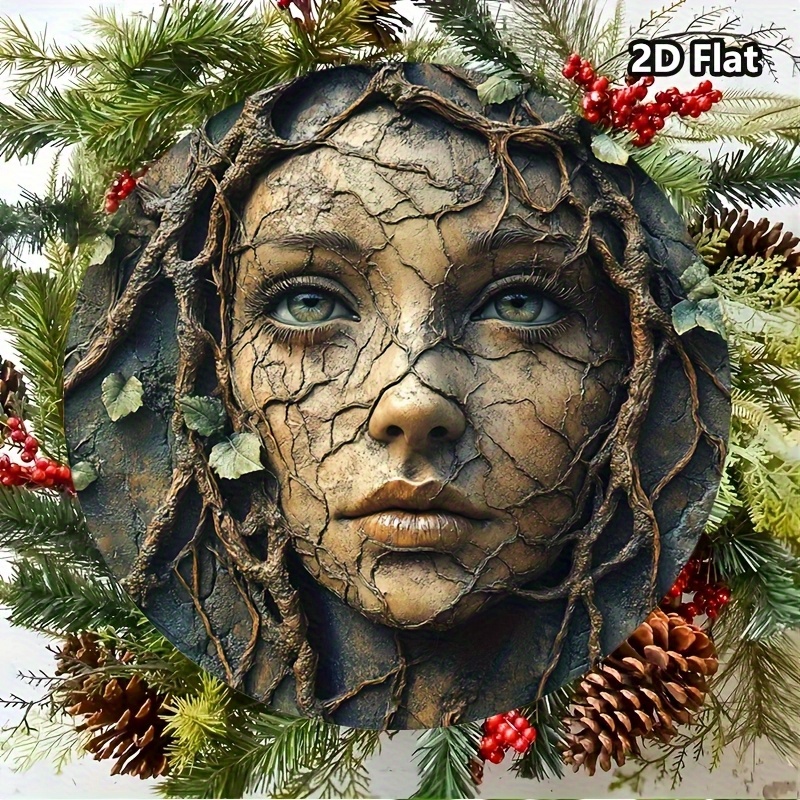 Arte de parede redonda de alum - Home Decor Tree avaliação e preço