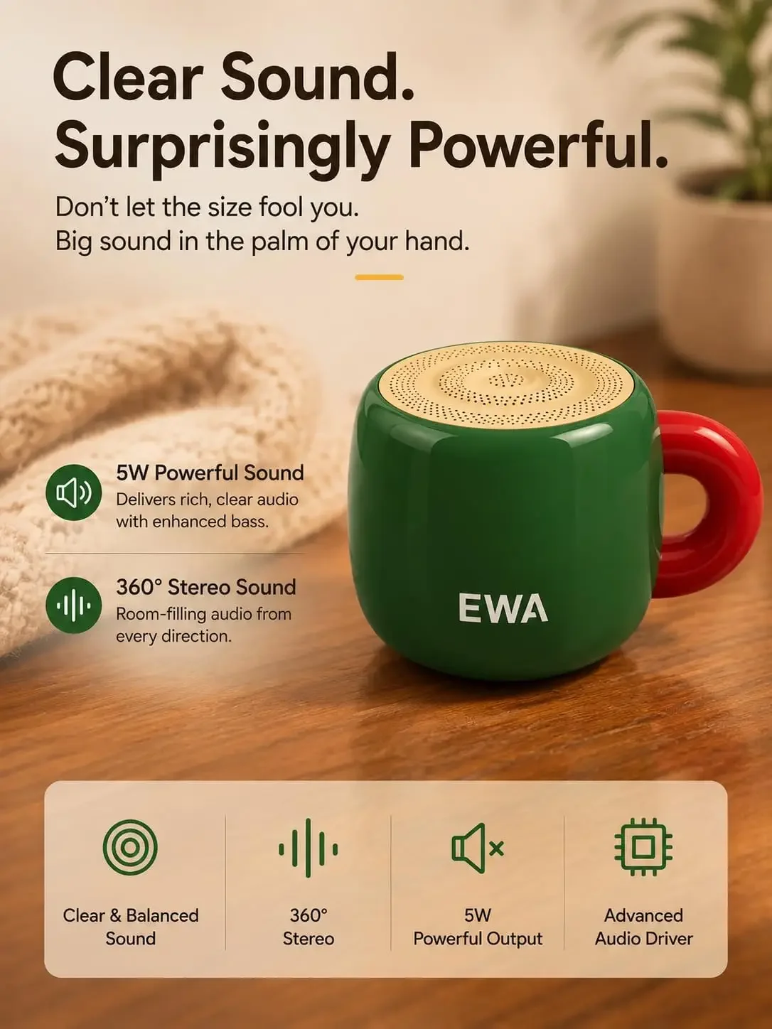 Caixa de Som Mini Bluetooth em - Home Decor Range avaliação e preço