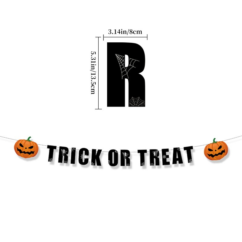 Novo Banner de Halloween com P - Home Decor Garland avaliação e preço