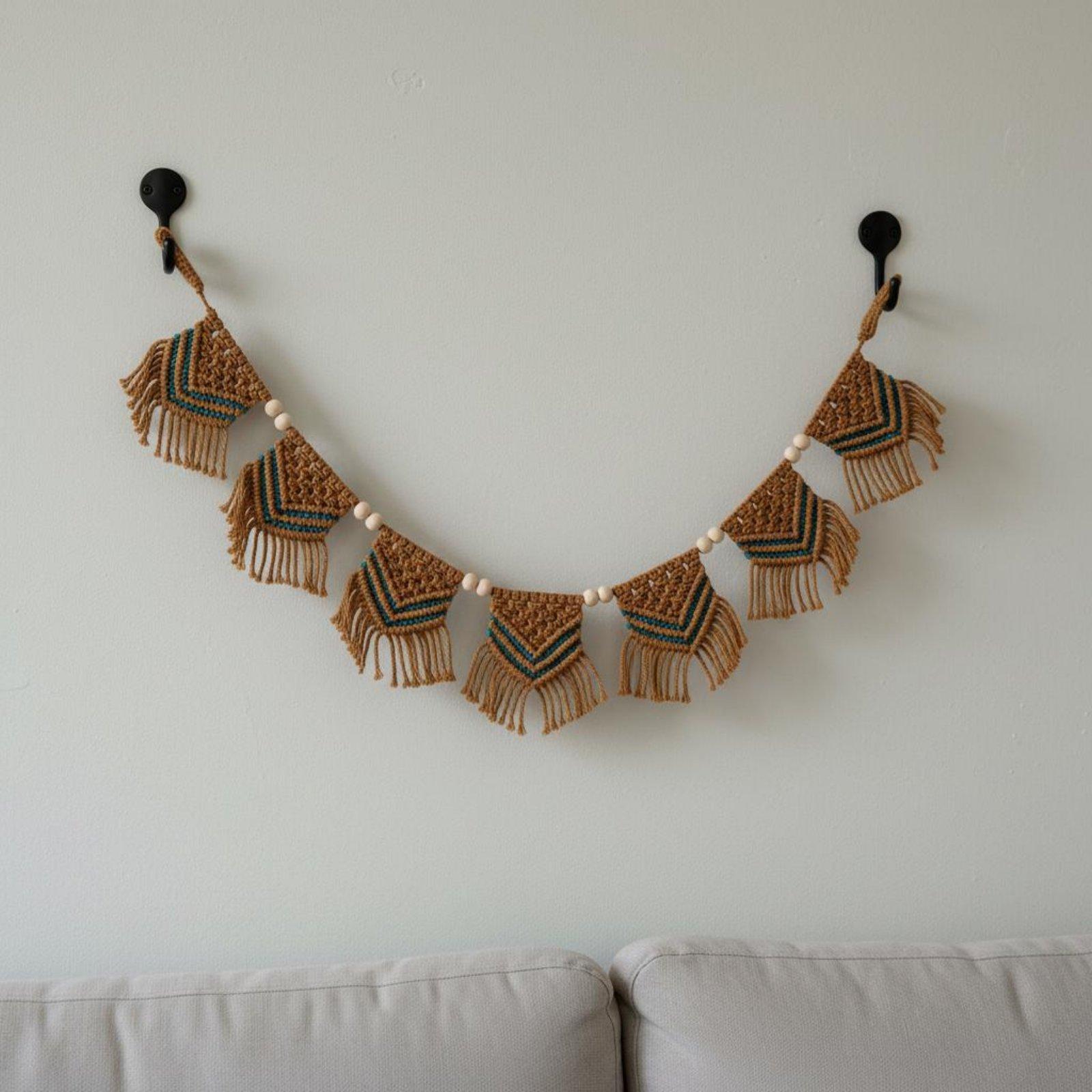 Tapeçaria de Algodão com Franj - Home Decor Garland avaliação e preço