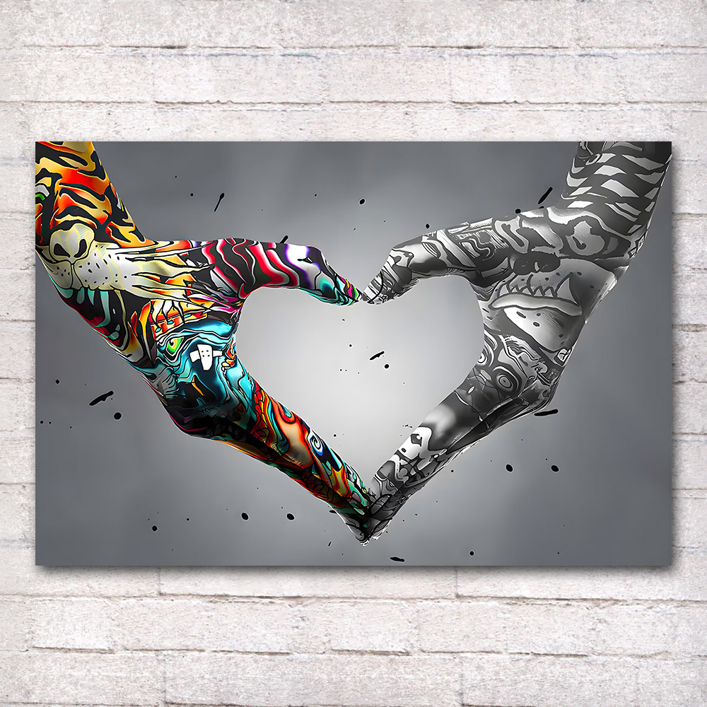 Graffiti mão amor pintura em t - Home Decor Lovely Home avaliação e preço