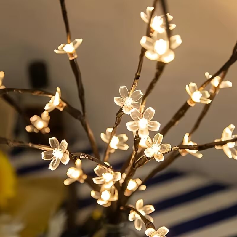 Luzes de ramo de cerejeira com - Home Decor Tree avaliação e preço