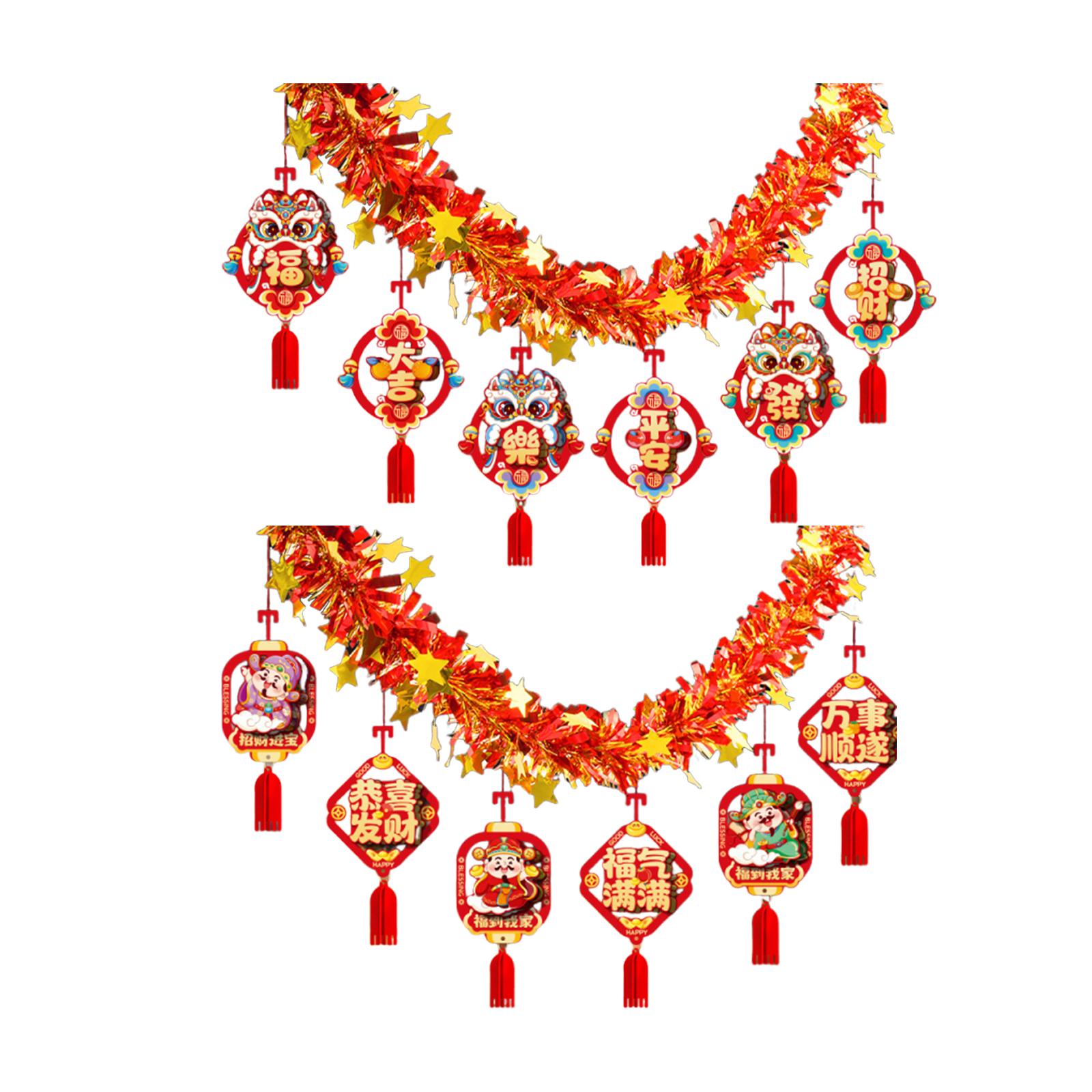 Guirlanda de ano novo chinês 2 - Home Decor Garland avaliação e preço