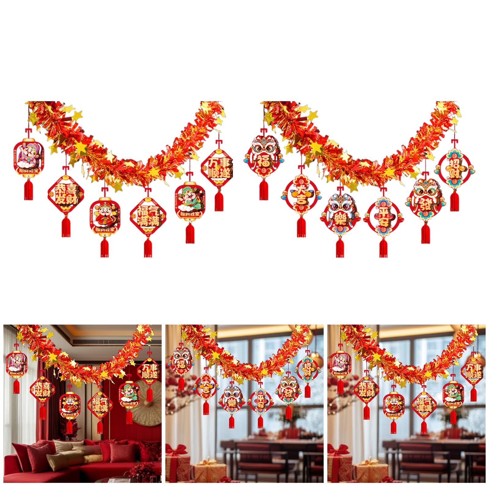 Guirlanda de ano novo chinês 2 - Home Decor Garland avaliação e preço