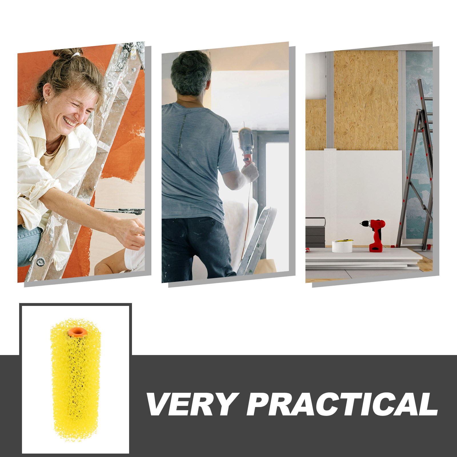 10 Peças Rolo de Pintura Textu - Home Decor Orange avaliação e preço