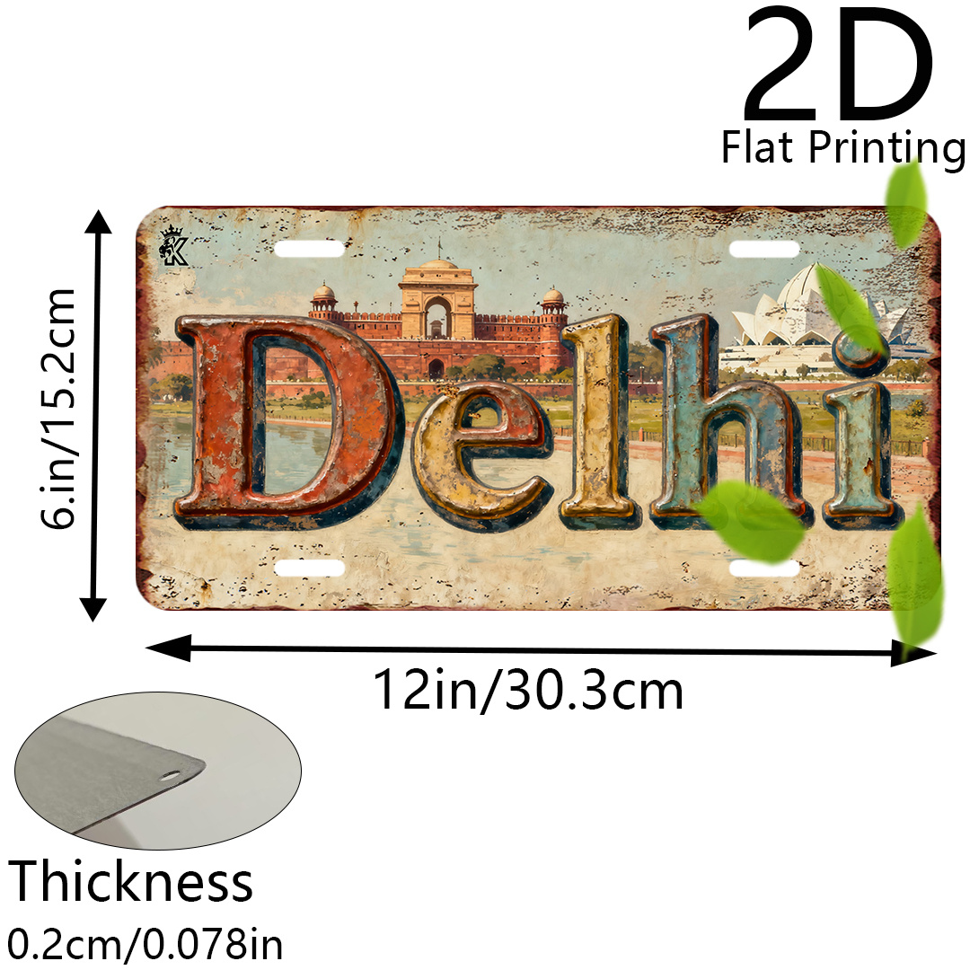 Placa Decorativa 2D Plana, Imp - Home Decor Delhi avaliação e preço