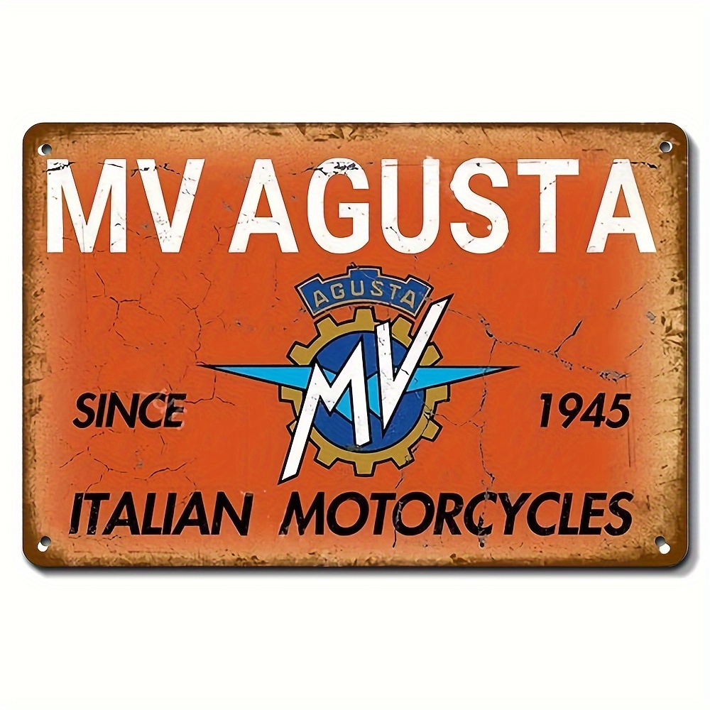 Placa de Metal Vintage MV Agus - Home Decor Orange avaliação e preço