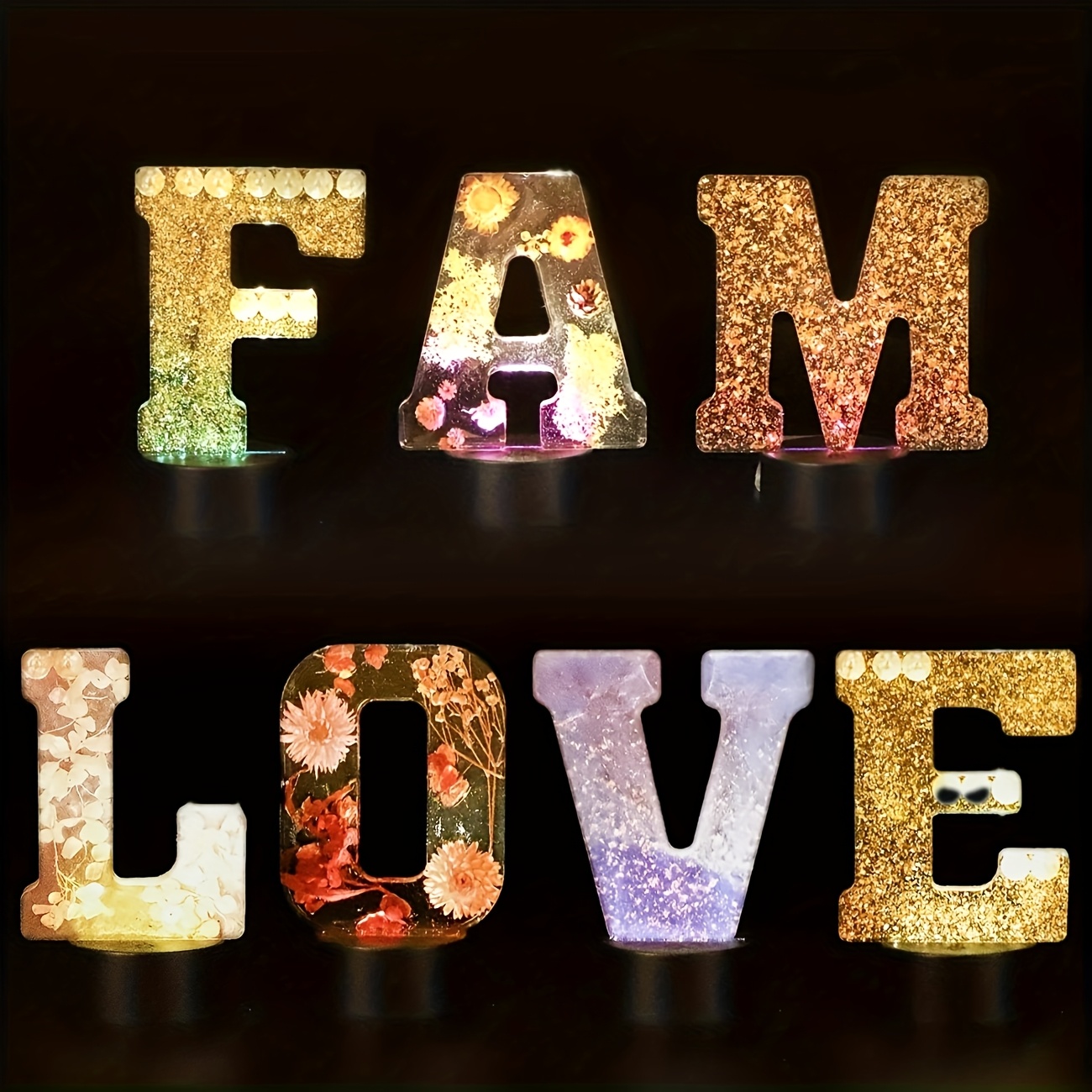 Molde de resina para letras gr - Home Decor Handicraft avaliação e preço
