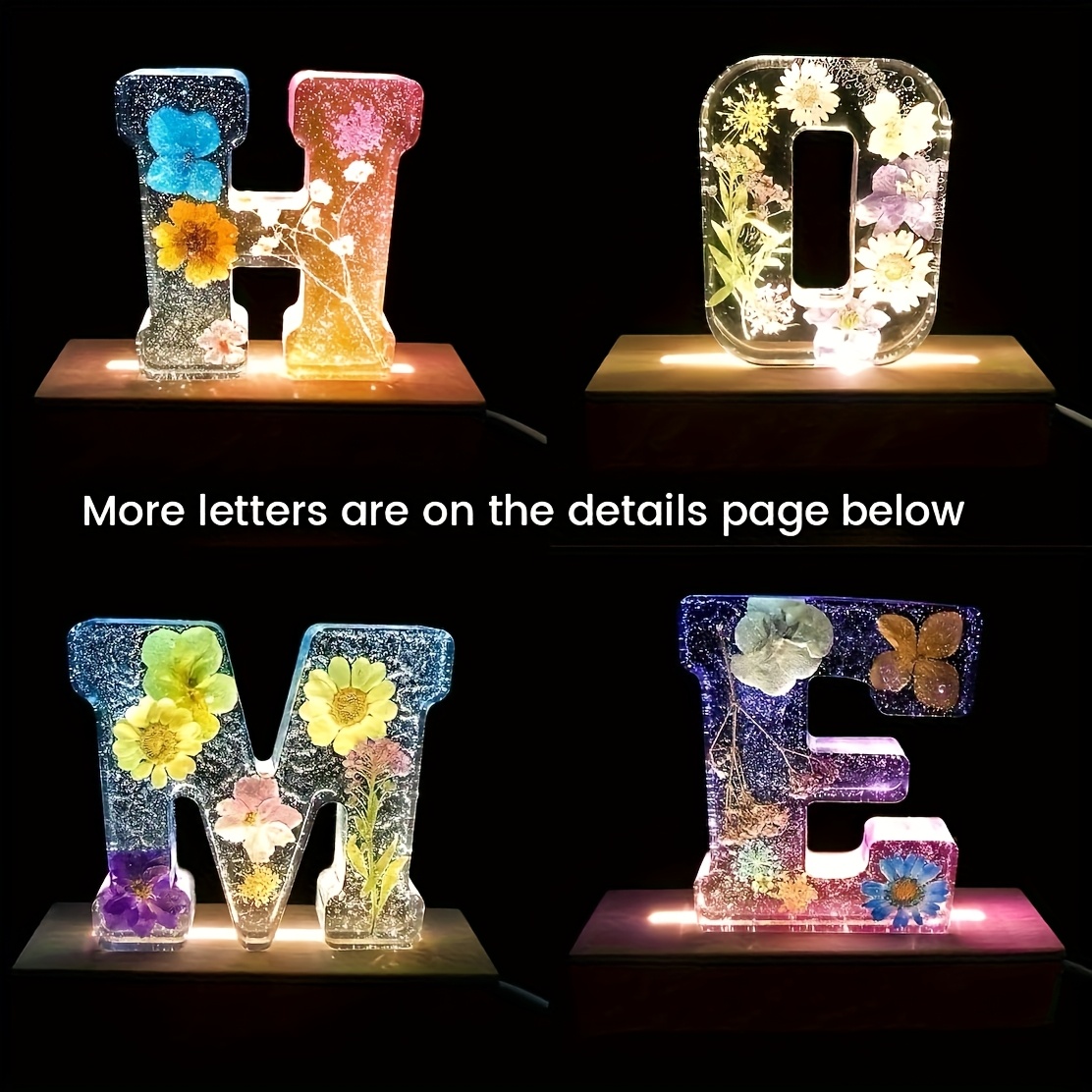 Molde de resina para letras gr - Home Decor Handicraft avaliação e preço