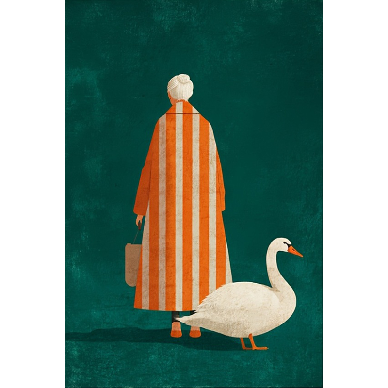 Figura em laranja branco listr - Home Decor Orange avaliação e preço