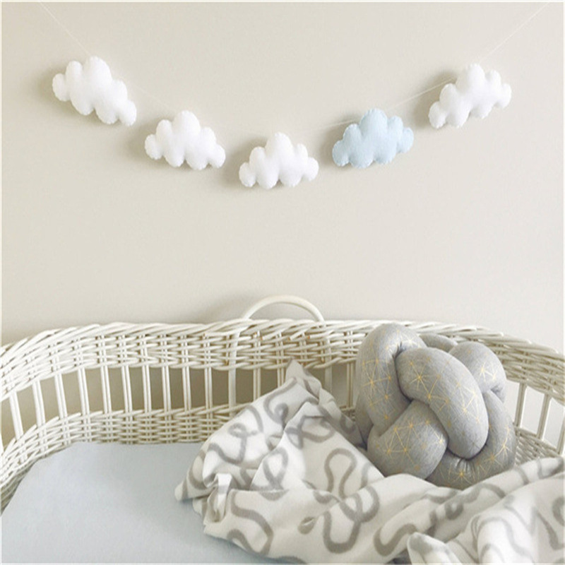 Nordic feltro nuvem guirlandas - Home Decor Garland avaliação e preço